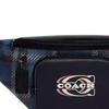 New COACH Track Canvas With Leather Fanny Pack Medium Women's Marine Blue CH109-QBNI9