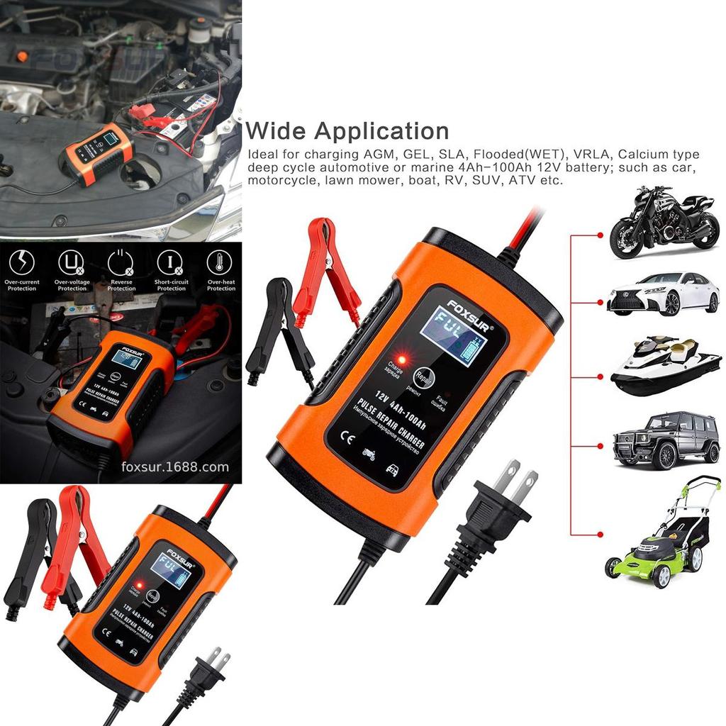 High-quality Multipurpose Car Motorcycle Battery Charger With Led Indicator