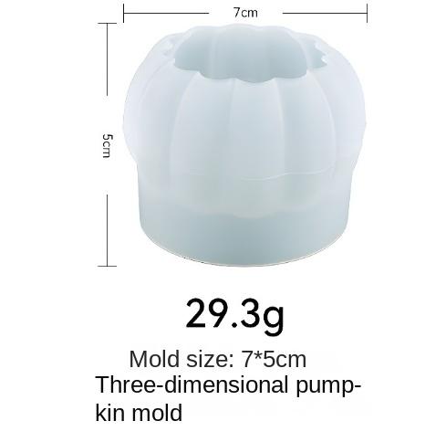 Halloween Round Pumpkin Storage Box DIY Crystal Dropper Storage Box Aromatherapy Candle Ornament Silicone Mould Cake Mold