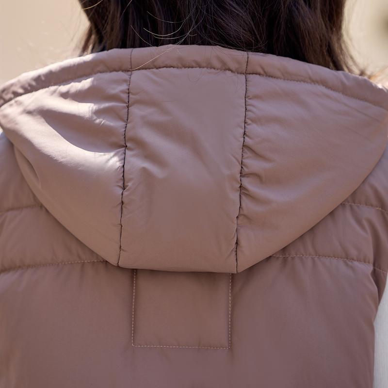 Winter Sleeveless Parka Woman Outerwears Fashion Thick Warm Women's Jackets