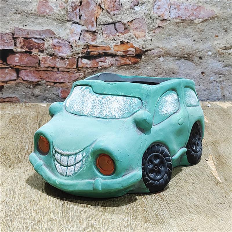 Ozdoby Sukulenty Kreslený Styl Domácí Dekorace Květináč Kreslené Auto Domácí Nábytek Váza Kreativní Květináč Kreativita Keramika