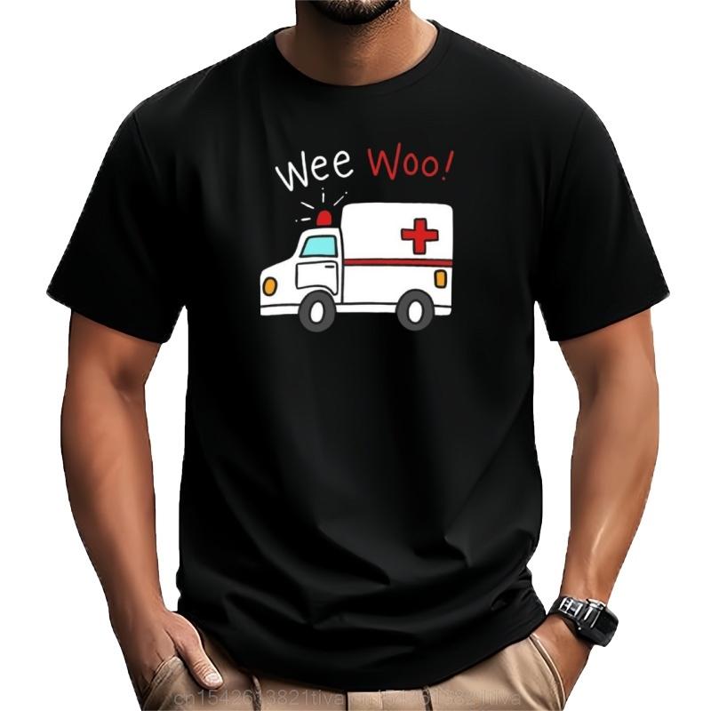 Paramedic Ambulance Tshirt Anime Blouse Clothes For Men