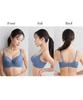 Nissen Bra Floral To Prevent Breast Sagging Large Blue F80 Women's Lift-Up (Large Lace) (Triumph) (For Breasts)