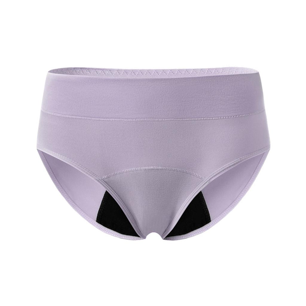 Women’s Breathable Mid Waist Period Underwear Leakproof Reusable Absorbent Briefs for Menstrual Protection Comfort Fit
