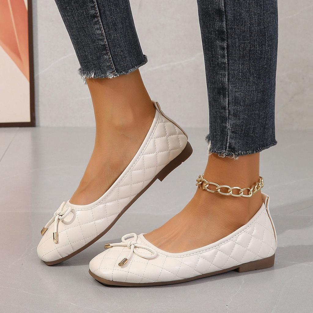 Pantofi pentru femei Mocasini cu nod fluture, respirabil, pantofi de lux Pantofi eleganti de birou, pantofi pentru femeie.