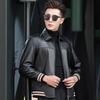 Men's Slim-Fit Genuine Lambskin Motorcycle Jacket