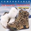 Xunzhanying Men's Winter Warm High-Top Wool Snow Boots