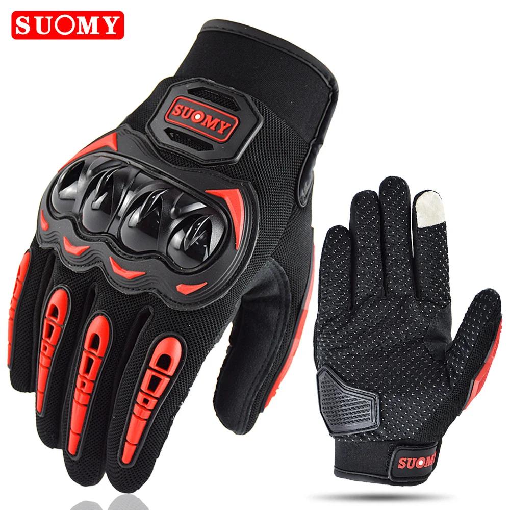Suomy Summer Motorcycle Gloves Men Women Motorcyclist Gloves Breathable Touchscreen Moto Biker Cycling Gloves S-XXL