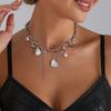 Sexy Babes Love Pearl Necklace Trendy Cool Personality Unique Street Auction Collarbone Chain