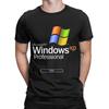 Windows Xp T-Shirt Herren Vintage Baumwoll-Tees Rundhals Kurzarm T-Shirt Erwachsene Oberteile