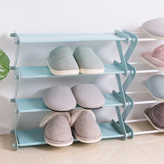 Yousheng Shoe Rack Easy Assembly Stable Structure Four-layer Free Standing Closet Entryway Bedroom Floor Outdoor Shoe Organizer Shoe Stand Shoe Shelf