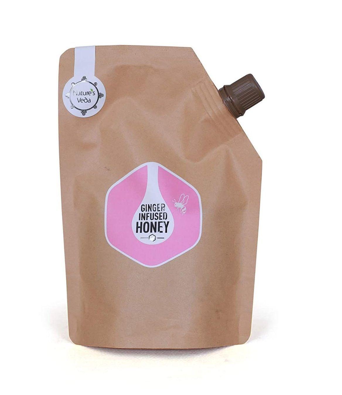 

Мед с Имбирем (200 г), Ginger Infused Honey, Nature s Veda