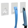Wall Mounted Reusable Removable Self Adhesive Transparent Adhesive Hook