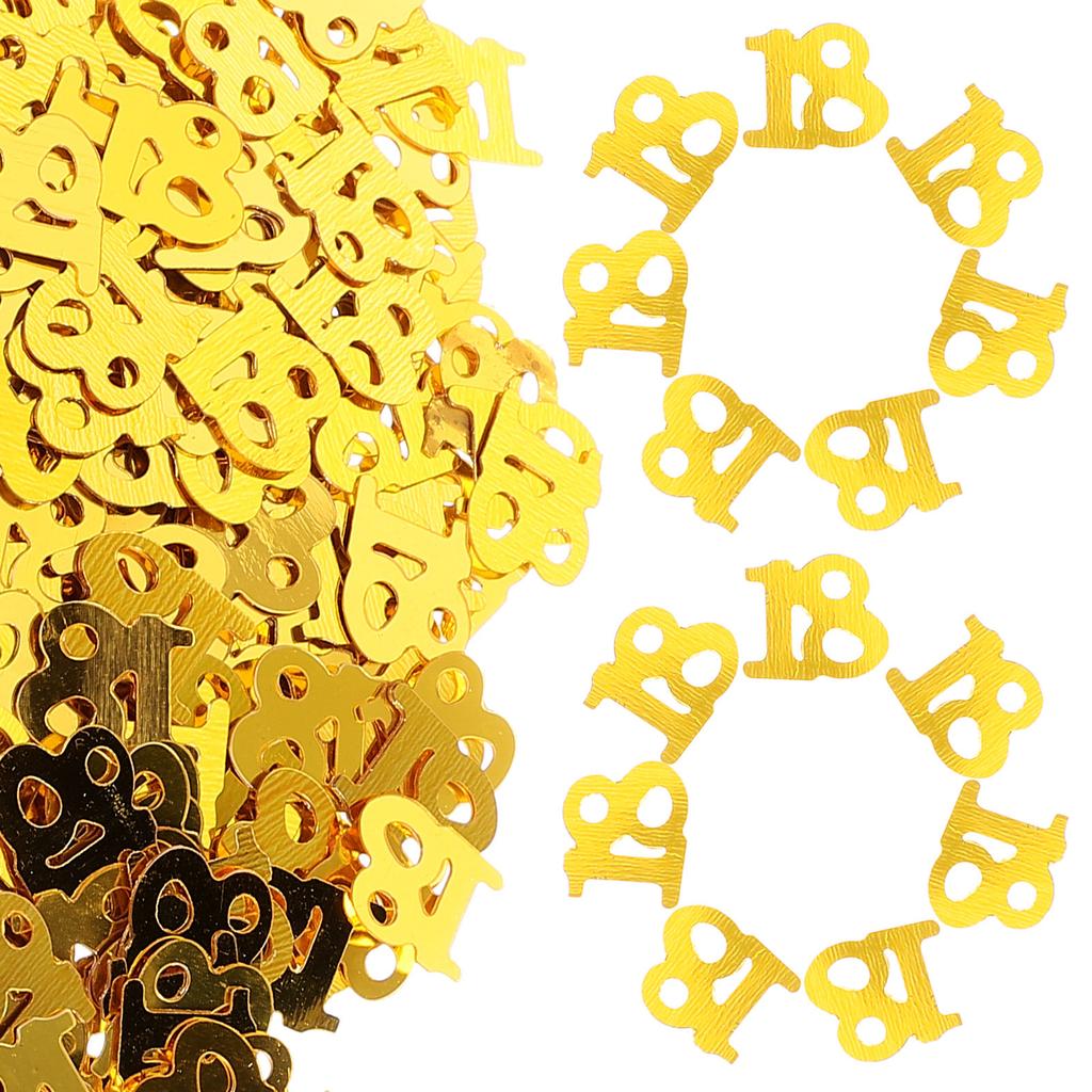 600Pcs Number Confetti Plastic Birthday Confetti Decor Table Decoration Wedding Festival Party Invitations Cards DIY Craft