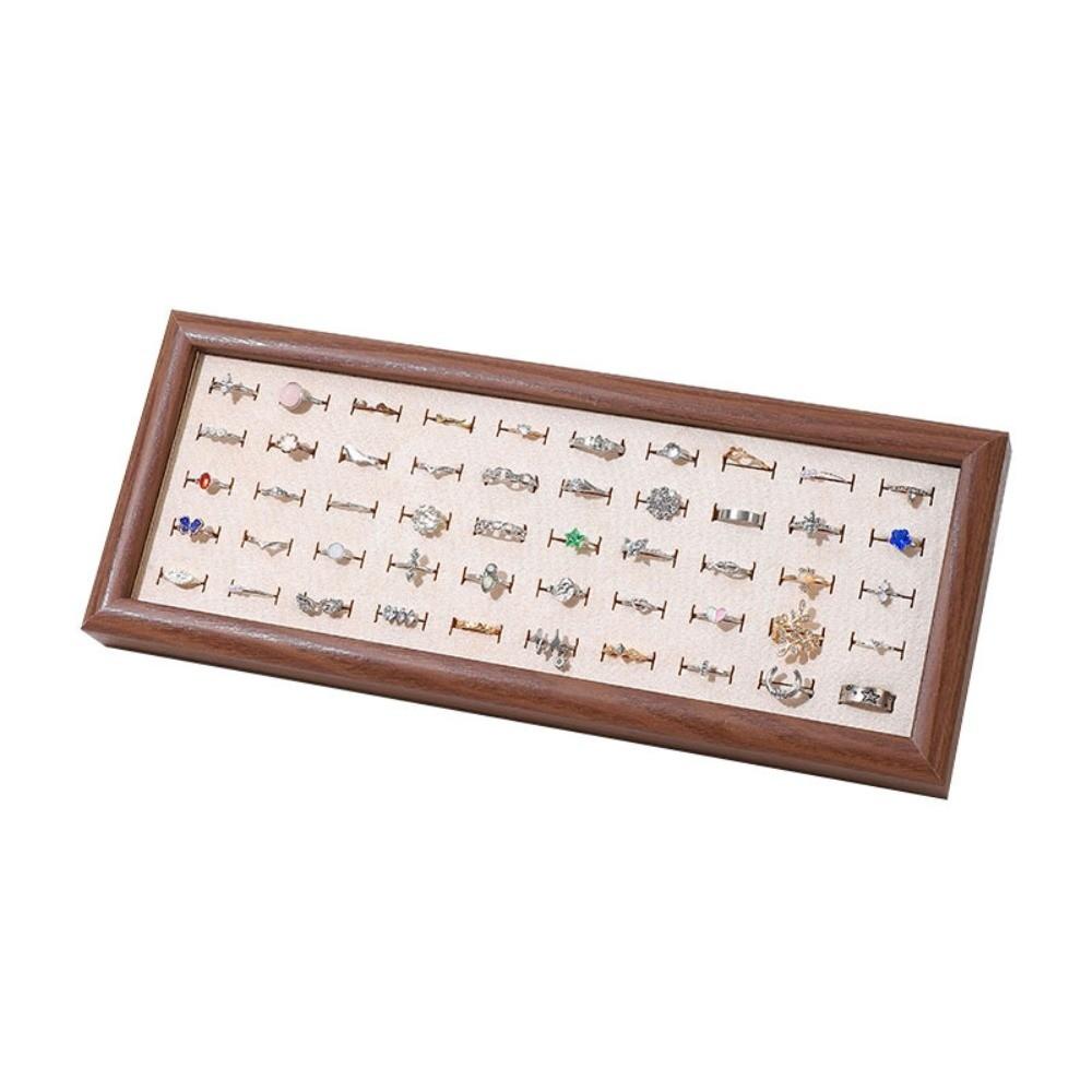 Large Capacity Rings Display Tray Velvet Stud Earrings Storage Rack  Finger Ring
