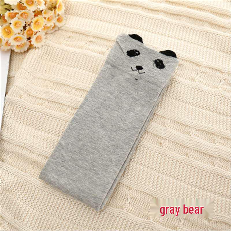 3D Kreslené Ponožky ze 100% Bavlny Středně Dlouhé a Podkolenky pro Dívky - Roztomilé Jarní/Podzimní Nošení