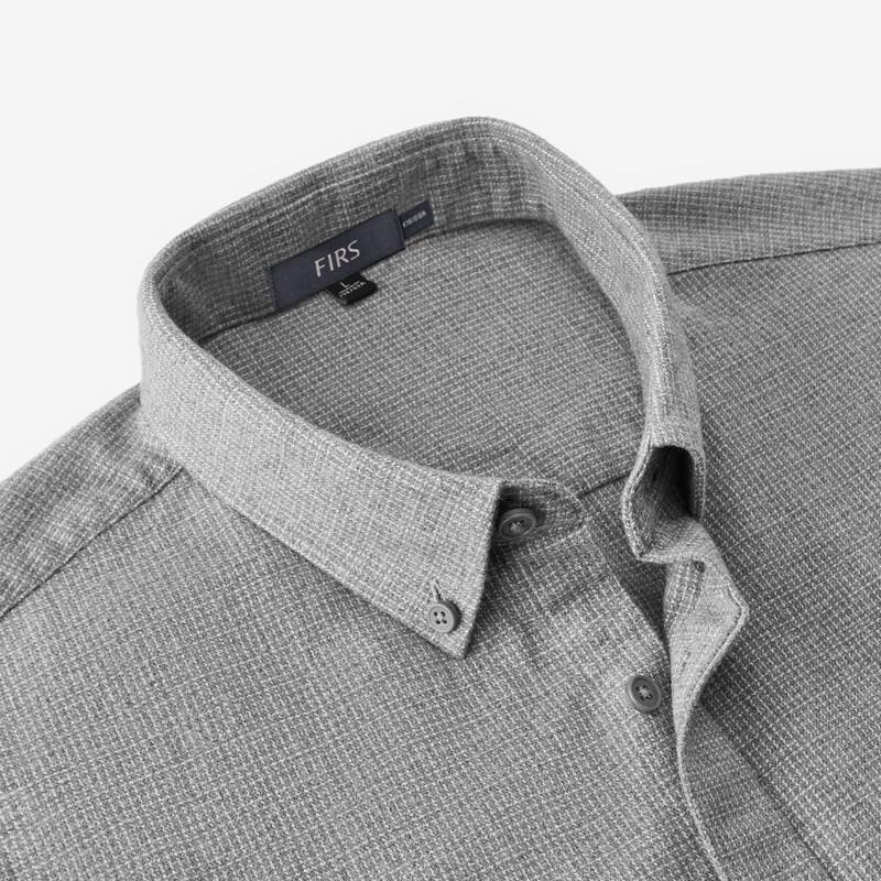 FIRS Men's 100% Cotton Brushed Long-Sleeve Shirt