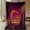Coperta in Pile Flanella Brisbane Broncos Coperta Calda e Accogliente per Divano Letto Viaggio Uso Stagionale