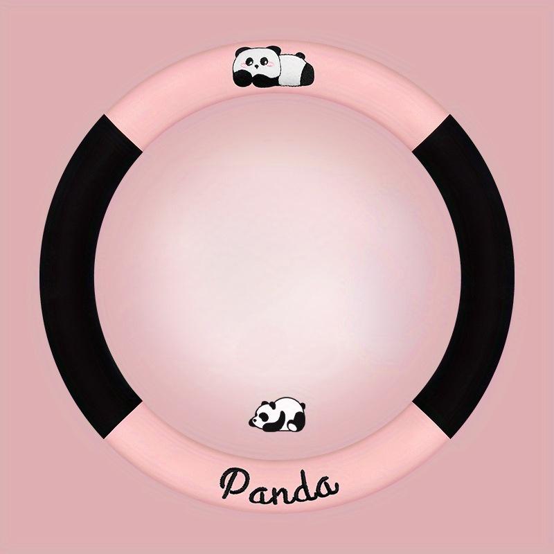 1pc  Design Winter Plush Short  Car Steering Wheel Cover, Warm Non-Slip Vehicle Wheel Protector with Inner Ring, Synthetic Fiber Material