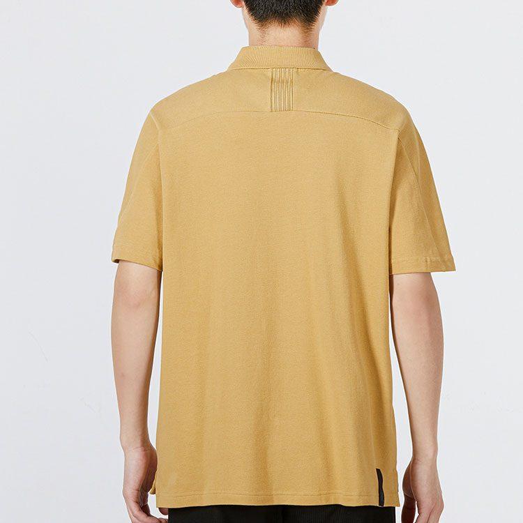 Adidas Polo Shirts Men's Yellow Polo Collar Moderate Straight Fit HE5165
