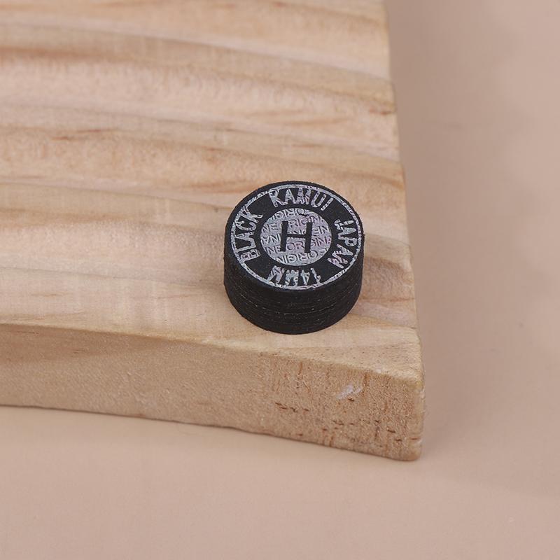 1 Pièce 14Mm Pointe de Queue Japonaise Qualité Billard Piscine Cuir Pointe de Queue Tête de Queue Neuf Boules Pointe de Queue Snooker Tête Dure Douce