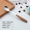 Beech Wood Handle Stainless Steel Western Tableware Steak Dessert Coffee Cooking Knife Fork Spoon Dinning Room Creative