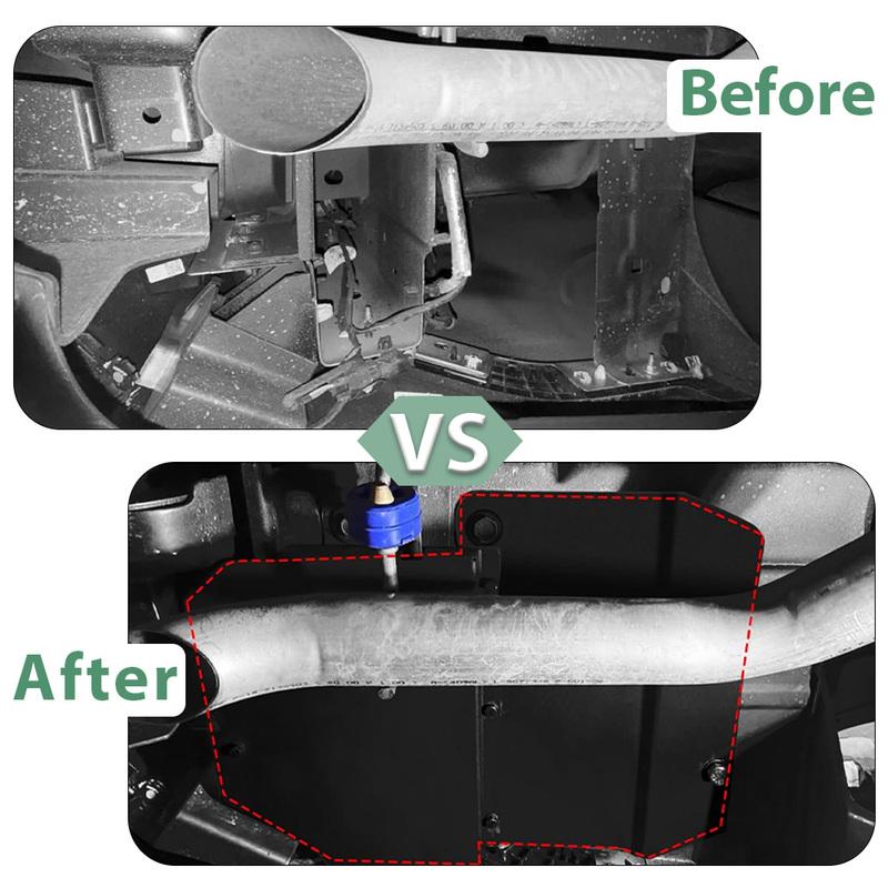 Underbody Shield Panel Cover Trim Aluminum Rust-Proof Splash Guard for Ford Maverick Hybrid/XL/XLT/Lariat 2024 2025