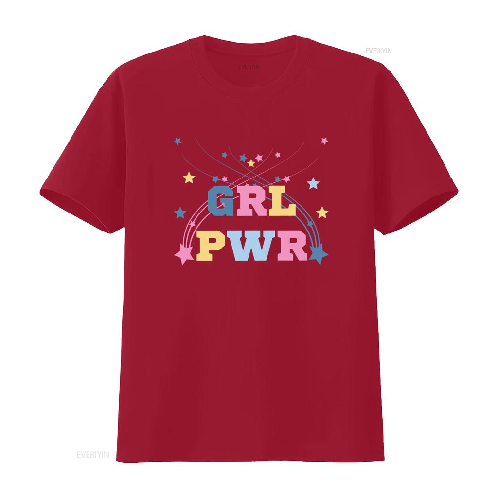 Grl Pwr T Shirt Girl Power Inspirational Cute Fun Girly Mom Powerful  Vintage Washed Graphic Breathable Designer Clothes Soft