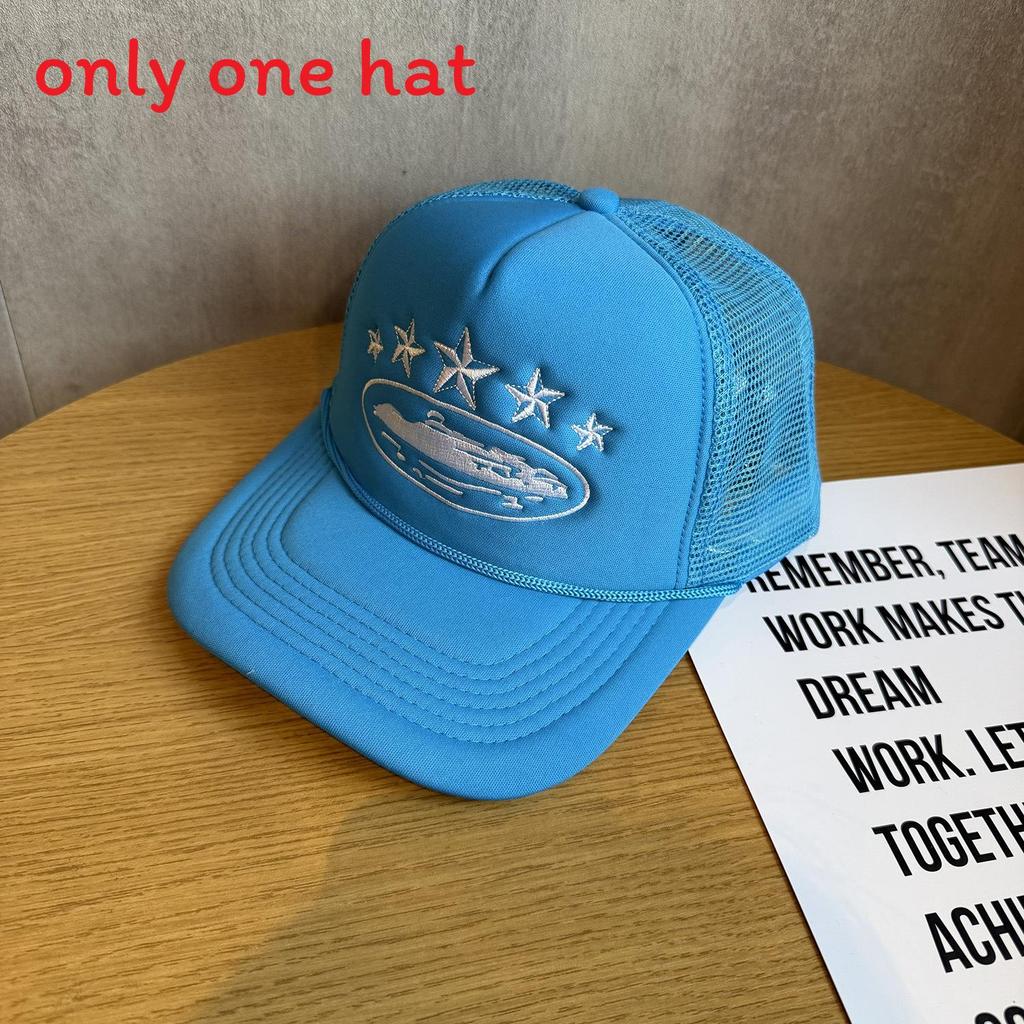 Street Style Embroidered Baseball Cap With Adjustable Fit For Summer Outdoor Activities