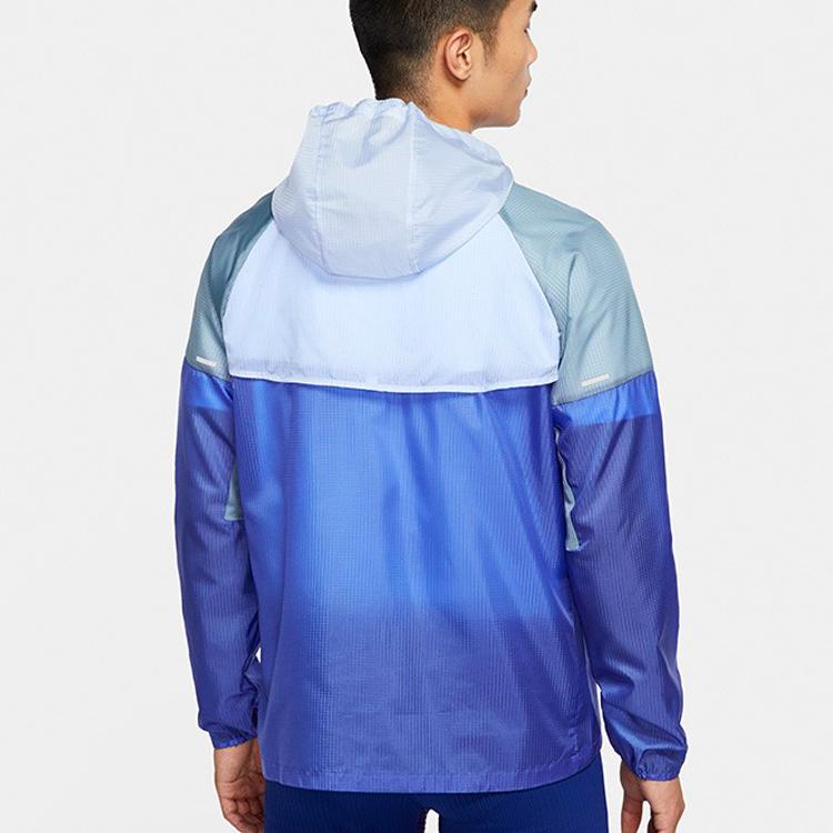 Nike Windrunner Woven Color-Block Running Jacket Men Jackets Blue CK6342-430