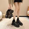 Small leather shoes women's autumn new comfortable and versatile platform shoes
