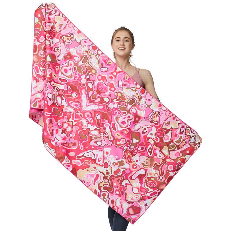 Double-sided Velvet Bibulous Rate Of Yoga Towel Dry Beach Towels Superfine Fiber Swimming Beach Towel