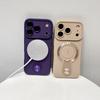 Applicable to iPhone17Pro mobile phone case magnetic suction bracket Apple 16Pro soft case 15 all-inclusive anti-drop 14 protective case