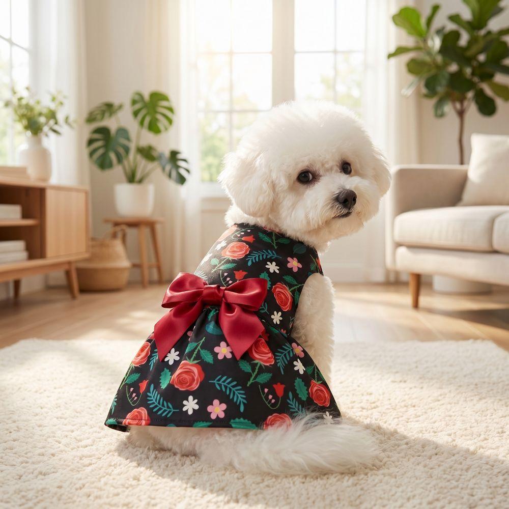Breathable Summer Dog Clothes Pretty Dog Sleeveless Dress Fashion Cute Puppy Clothes Pet Costumes