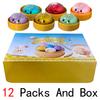 Glitter Dumpling Squishies with Box Sensory Squeeze Soft Pinch Stress Relief Ball Gift