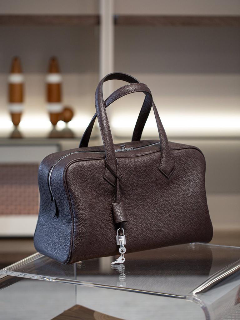 2025 Versatile Large Capacity Top-Grain Cowhide Preserved Leather Ball Bag Genuine Leather Casual Handheld Single Shoulder Bag