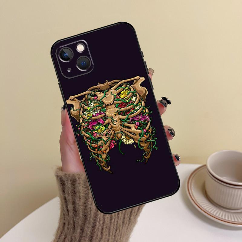 Medical Human Organs Brain Kidney Phone Case For iPhone 15 Pro Max 11 12 13 14 16 17 Pro Max mini Plus 16e 17 Air Cover Funda
