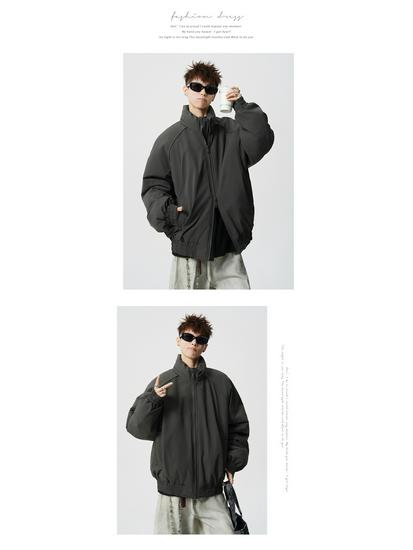 Men's Thickened Warm Stand-up Collar Pilot Jacket for Autumn/Winter