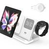 Soporte Cargador Inalámbrico Para iPhone 15 14 Samsung S23 S22 Ultra Fold Z Flip Galaxy Watch iWatch Active Buds Estación de Carga Rápida