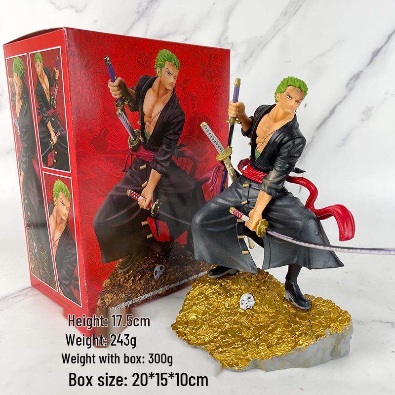 One Piece Onigashima Luffy, Zoro, Ace, & Sanji Anime Figurine Set