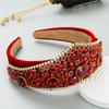 Retro Colorful Rhinestone Headbands Full Diamond Super Flash Crown Hairband Hair Band Hoop Hair Accessories