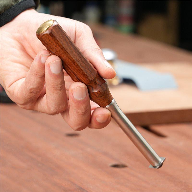 A25F-Disposable Scraper Wooden Handle Glue Remover, Carbide Knife Woodworking Tool For Trimming And Deburring