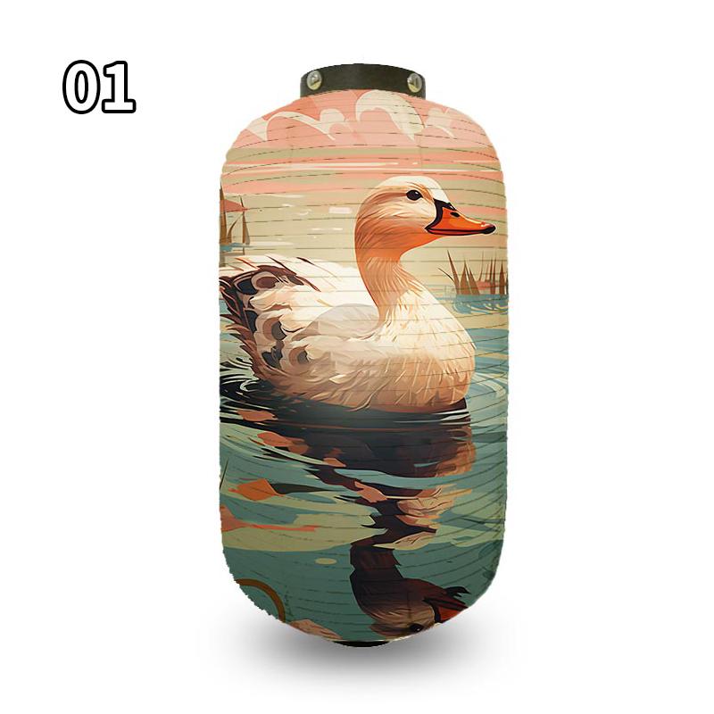 Antique Cartoon Duck Japanese Traditional Cloth Lanterns Restaurant Izakaya Cuisine Decor Advertising Sign Party Decor Lantern
