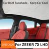 Sunroof Sunshade Panoramic Roof Electrostatic Adsorption Sun Protection Heat Insulation Cover For ZEEKR 7X LHD 2025-2026 Durable