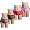Mens Sheer Boxer Briefs Glossy Stretch Fabric Low Rise Contour Pouch Underwear Valentines Gift Romantic Nightwear