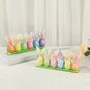 Colorful Easter Bunny Egg Ornaments Foam Easter Eggs with Bunny Ear for Tree Wall Door Window Spring Party Decoration