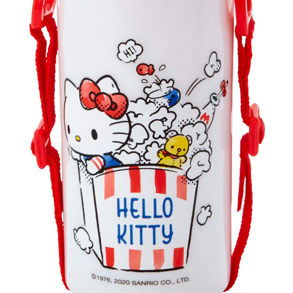 Sanrio Water Made In Antibacterial Plastic Hello Kitty Cold Water Shoulder Name Dishwasher 229601 SANRIO Children's Bottle, 480ml, One-Touch