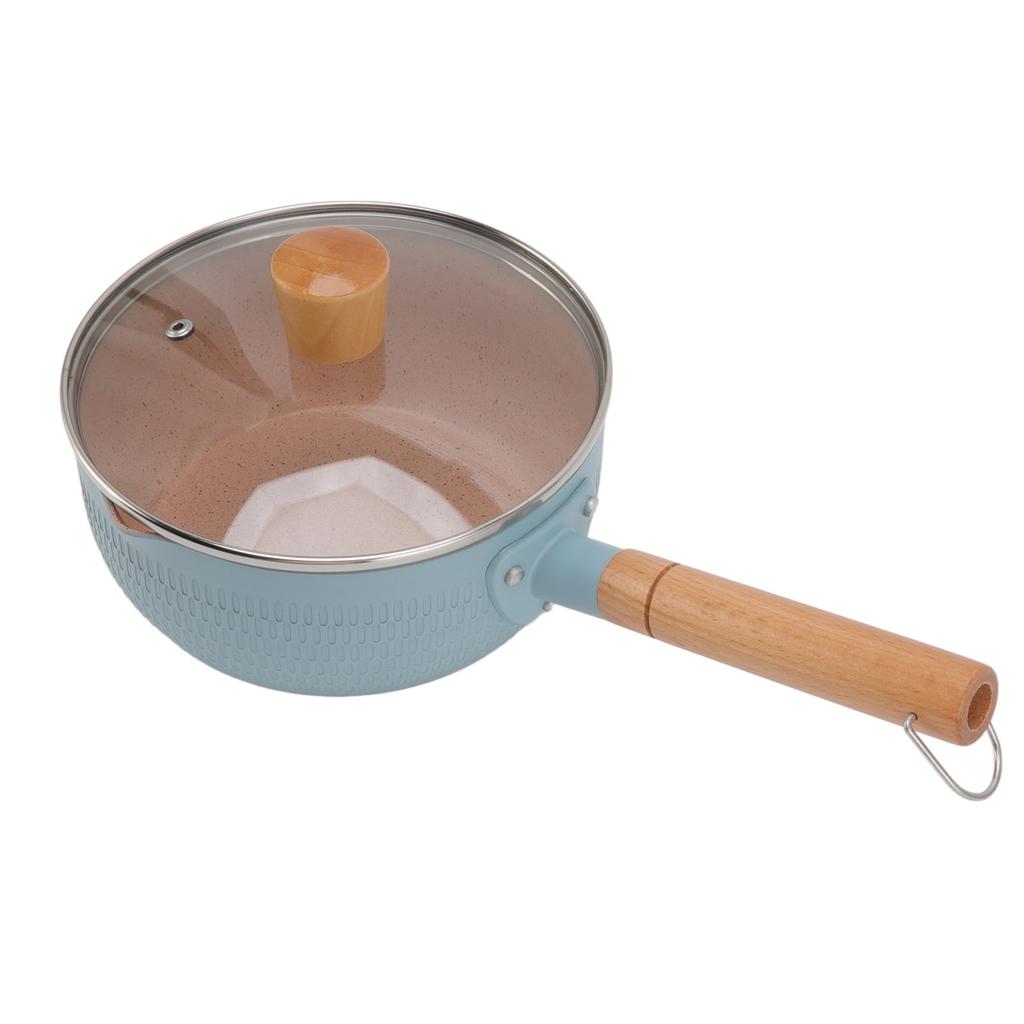 Kastrull Non-stick Aluminiumlegering Multifunktionell Mjölkkanna med Trähandtag för Induktion Gas