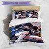 3pcs Genshin Impact characters7 pattern bedding set duvet cover set includes duvet cover &pillowcases, perfect all season bedroom decoration & gift