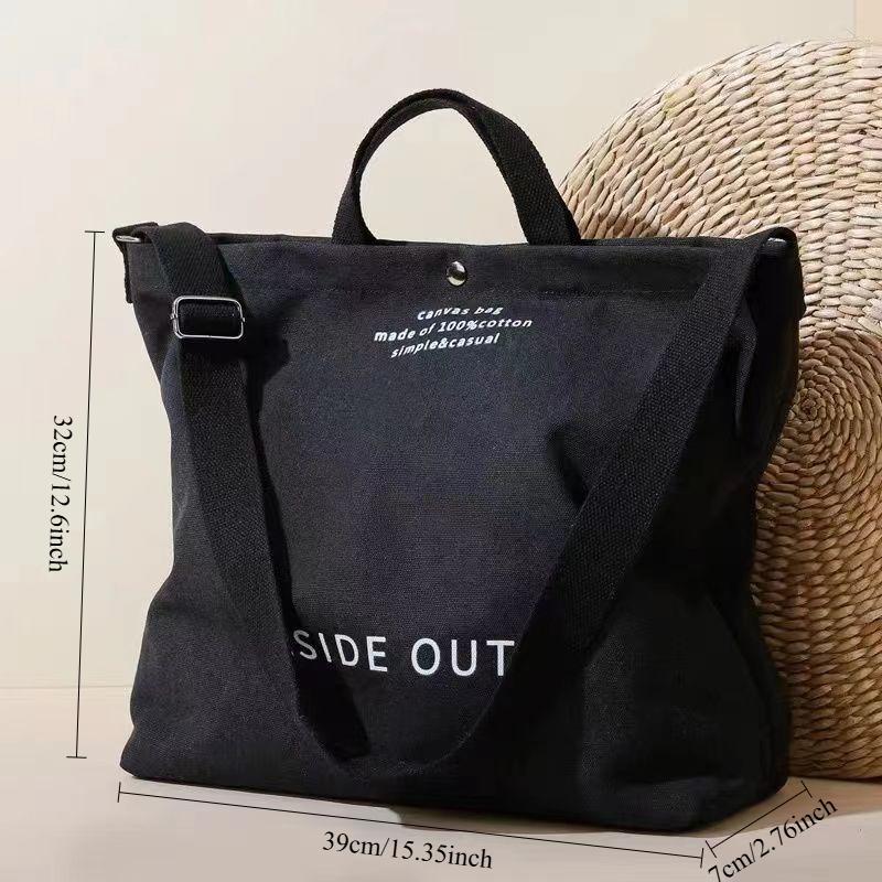 Plátěná crossbody taška Vysoce kvalitní plátno Velkokapacitní kabelka Taška na dojíždění Pánská Taška pro vysokoškoláka na dojíždění Jednoramenná taška